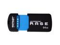 Patriot Memory 64GB Supersonic Rage USB 3.0 Flash Drive, Speed Up to 180MB/s (PEF64GSRUSB)