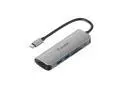 Wavlink USB C Hub, 6-in-1 USB Adapter for Windows & Mac, with 2 USB3.0 Ports, 4K HDMI Port, SD/ microSD Cards Reader, 65W Power Supply for iPad Pro/MacBook/Type C Devices