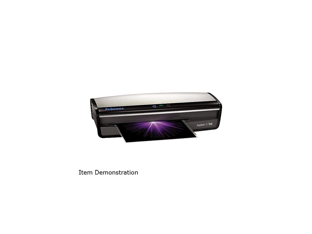 Fellowes 5734101 Jupiter 2 125 Laminator with Pouch Starter Kit Black