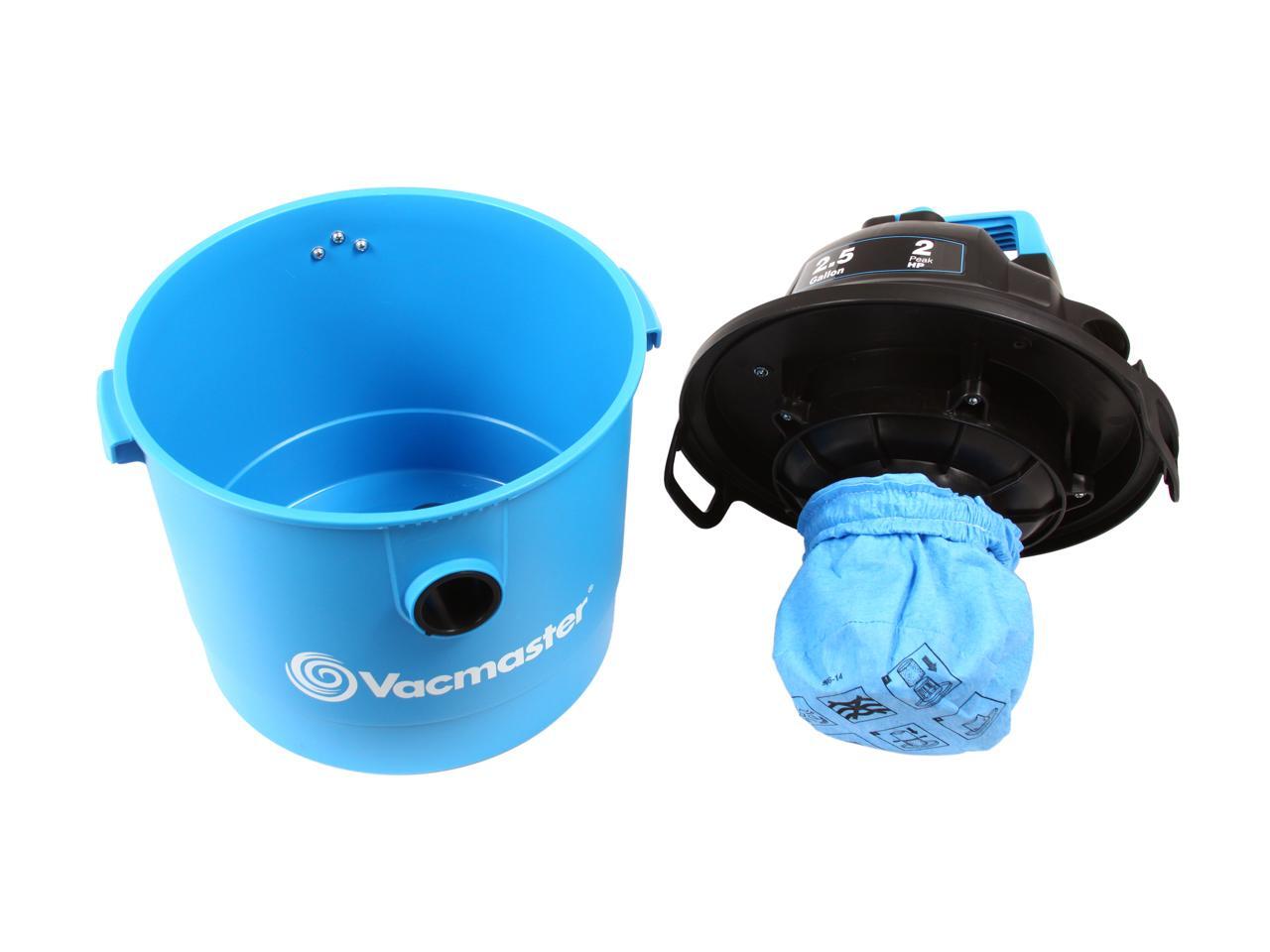 Cleva Vacmaster VOM205P 2.5 Gallon 1.75 HP Portable Wet Dry Vacuum