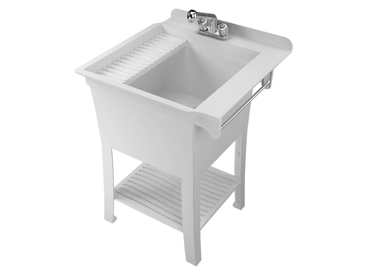 American Shower & Bath 103090 White Haven AllIn1 Utility Tub