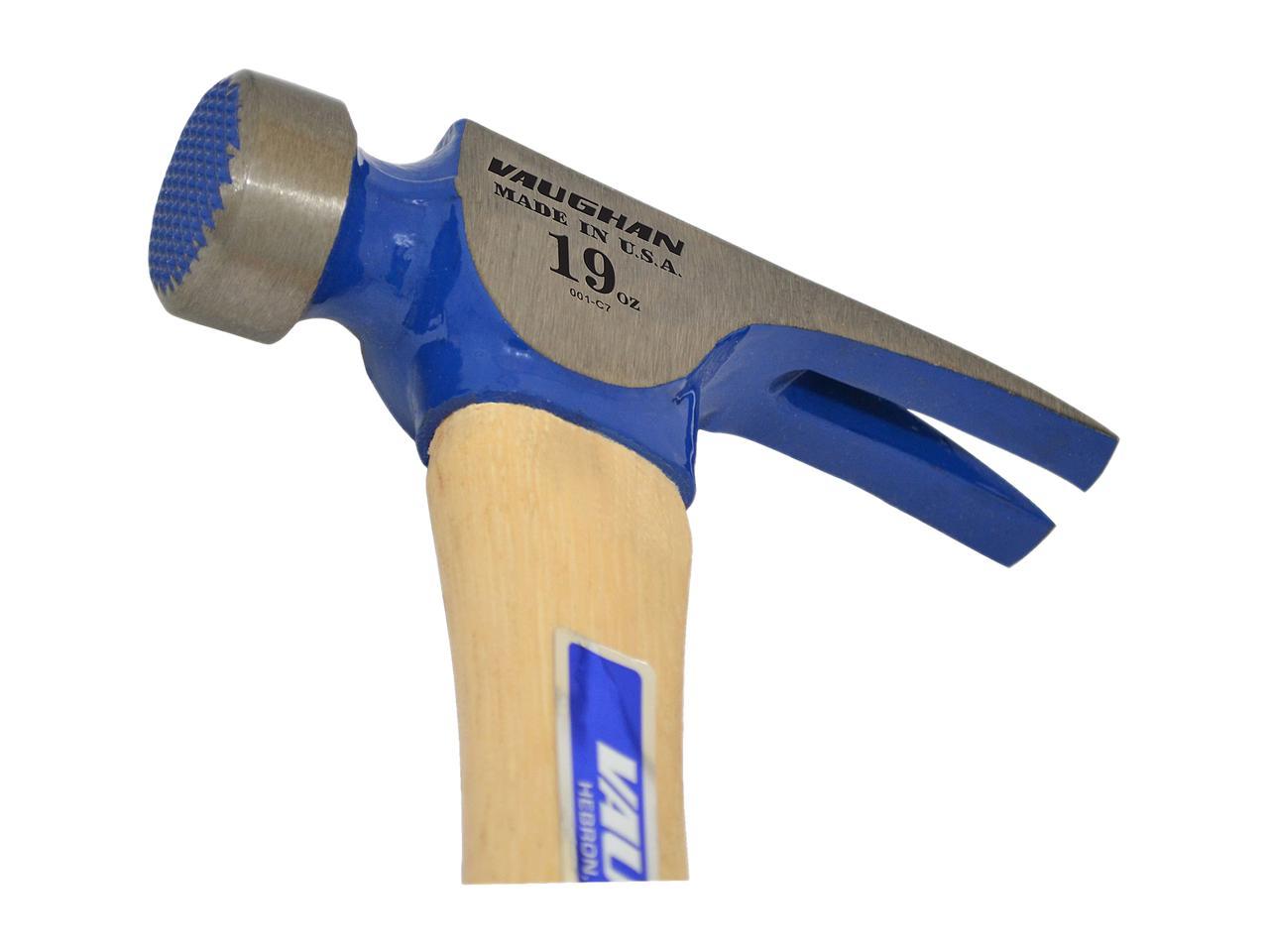 Vaughan CF2 19 Oz Milled Face Wood Handle California Framer Hammer