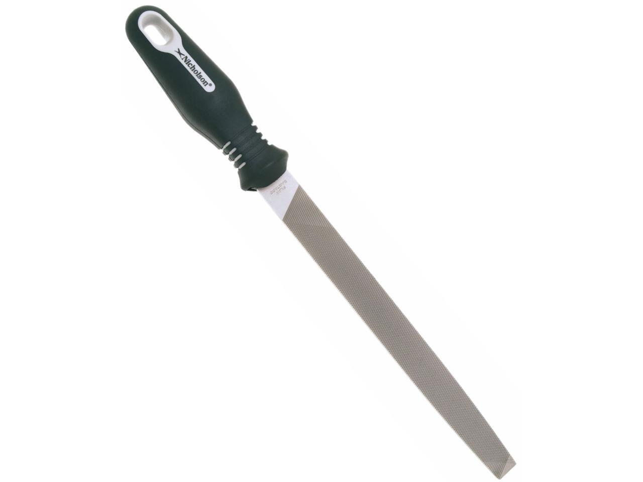 Nicholson h 10 Flat Bastard Cut File With Ergonomic Handle Newegg Com