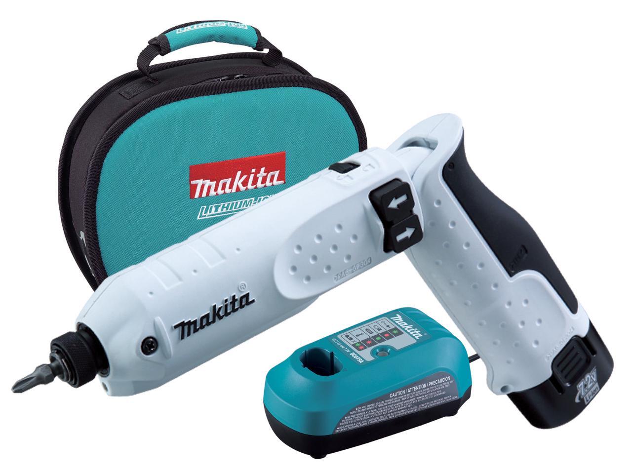 MAKITA USA 7.2 Volt LithiumIon Cordless Impact Screw Driver Kit