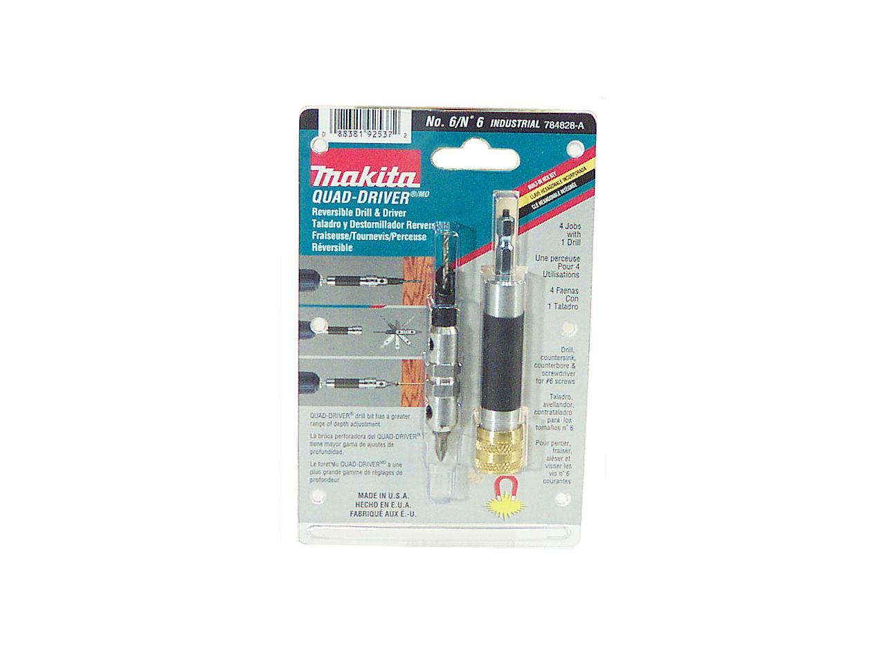 Makita 784828A 6 Screws Industrial QuadDrivers™