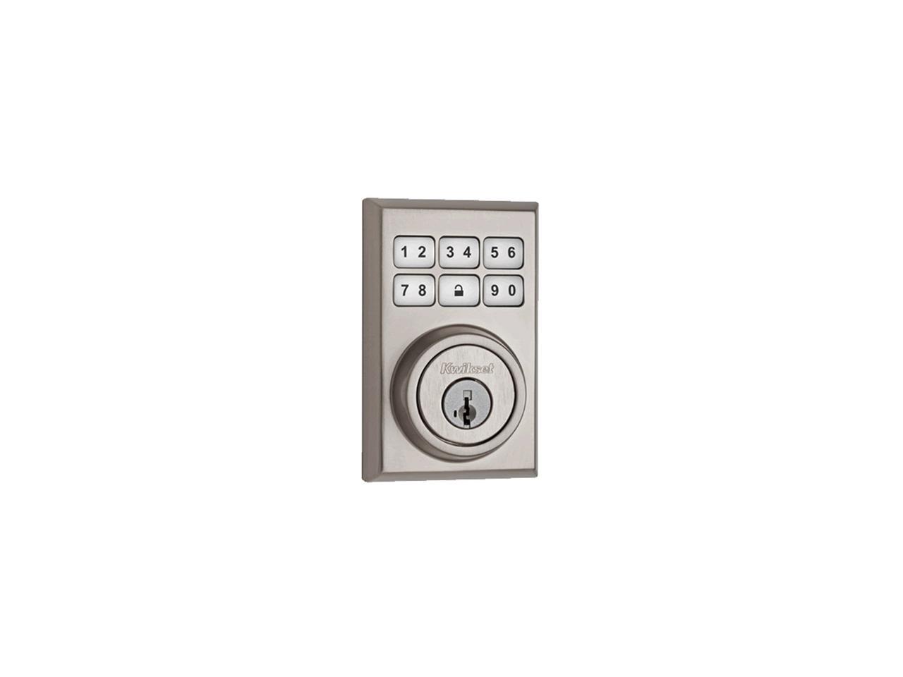 Kwikset 99100011 Motorized Deadbolt w/Home Connect Satin Nickel