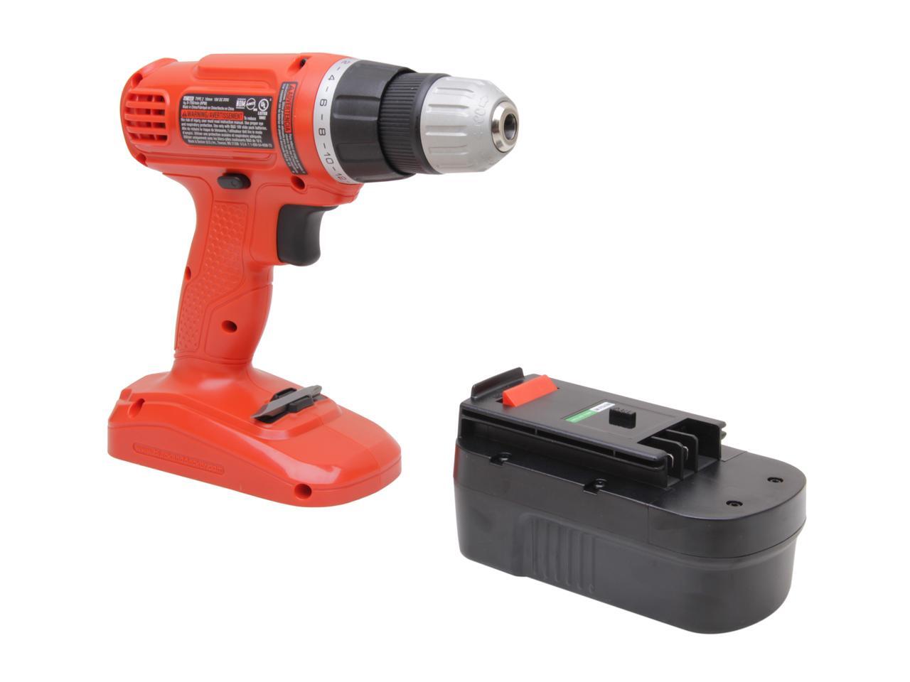 Black & Decker GC1801 18.0V EPP Cordless Drill/Driver w/ 1 Battery