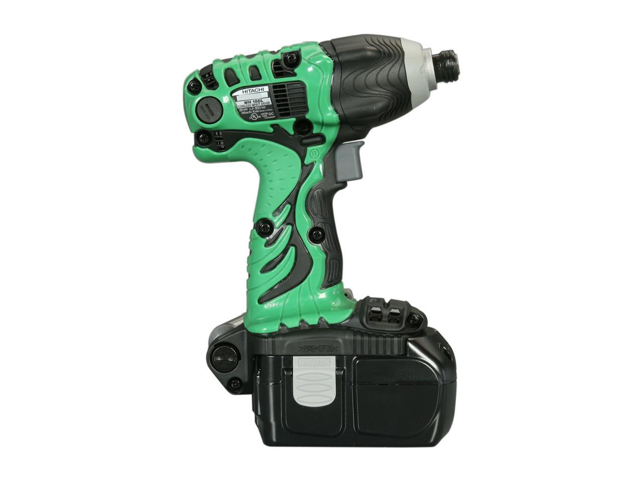 Hitachi KC18DDL 18V Lithium Ion Driver Drill & Impact Driver Combo Kit
