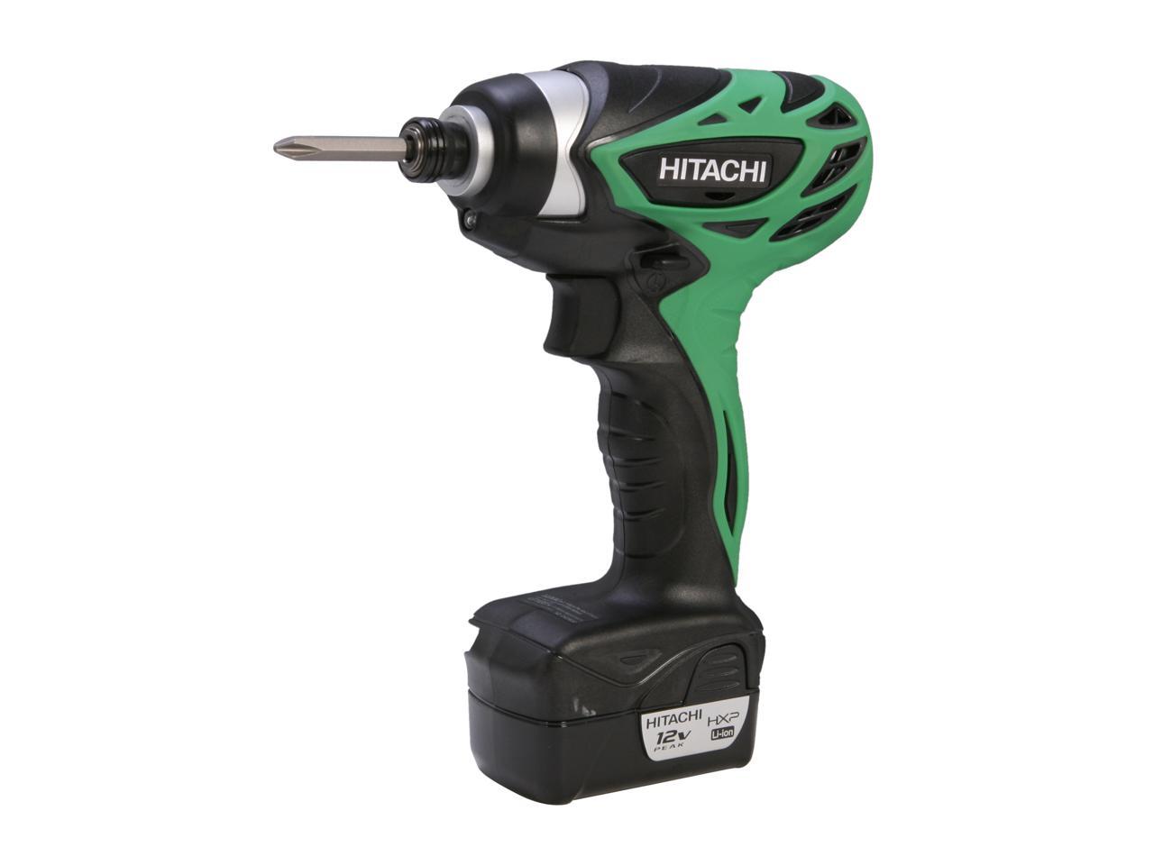 Hitachi WH10DFL 12V 1.5Ah Peak Lithium Ion Micro Impact Driver - Newegg.com