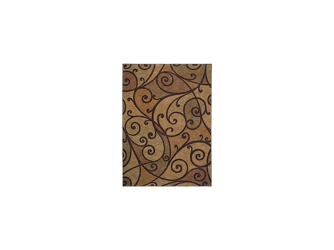 Shaw Living Modernworks Spellbound Area Rug Gold 5'5" x 7'9" 3V54901700