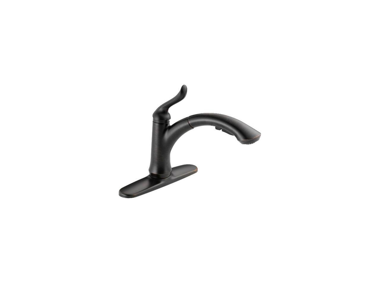 DELTA 4353RBDST Linden Single Handle PullOut Kitchen Faucet