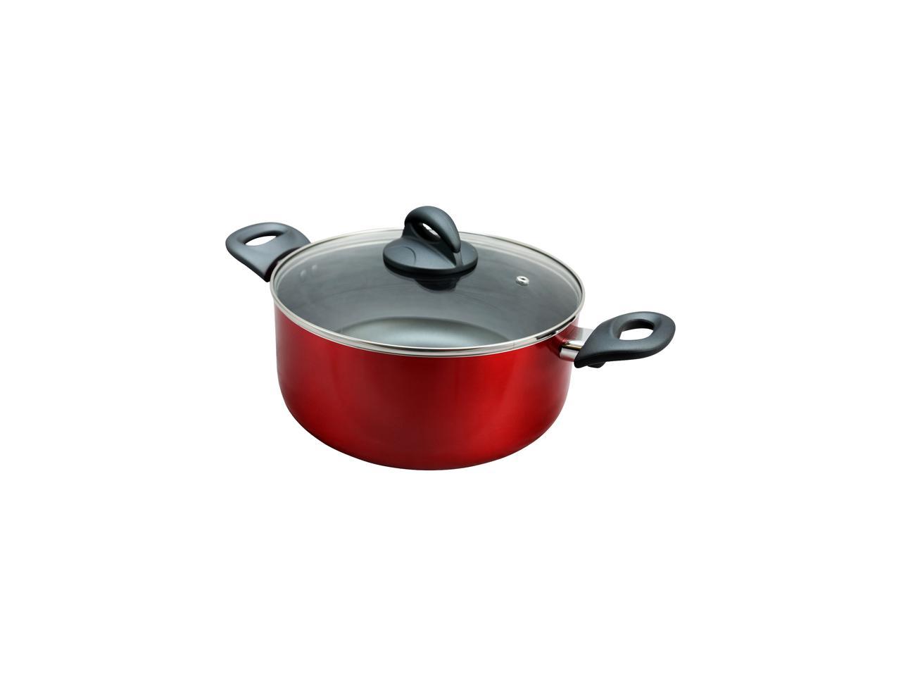 Oster Herscher 5 Quarts Dutch Oven With Lid In Red 4608