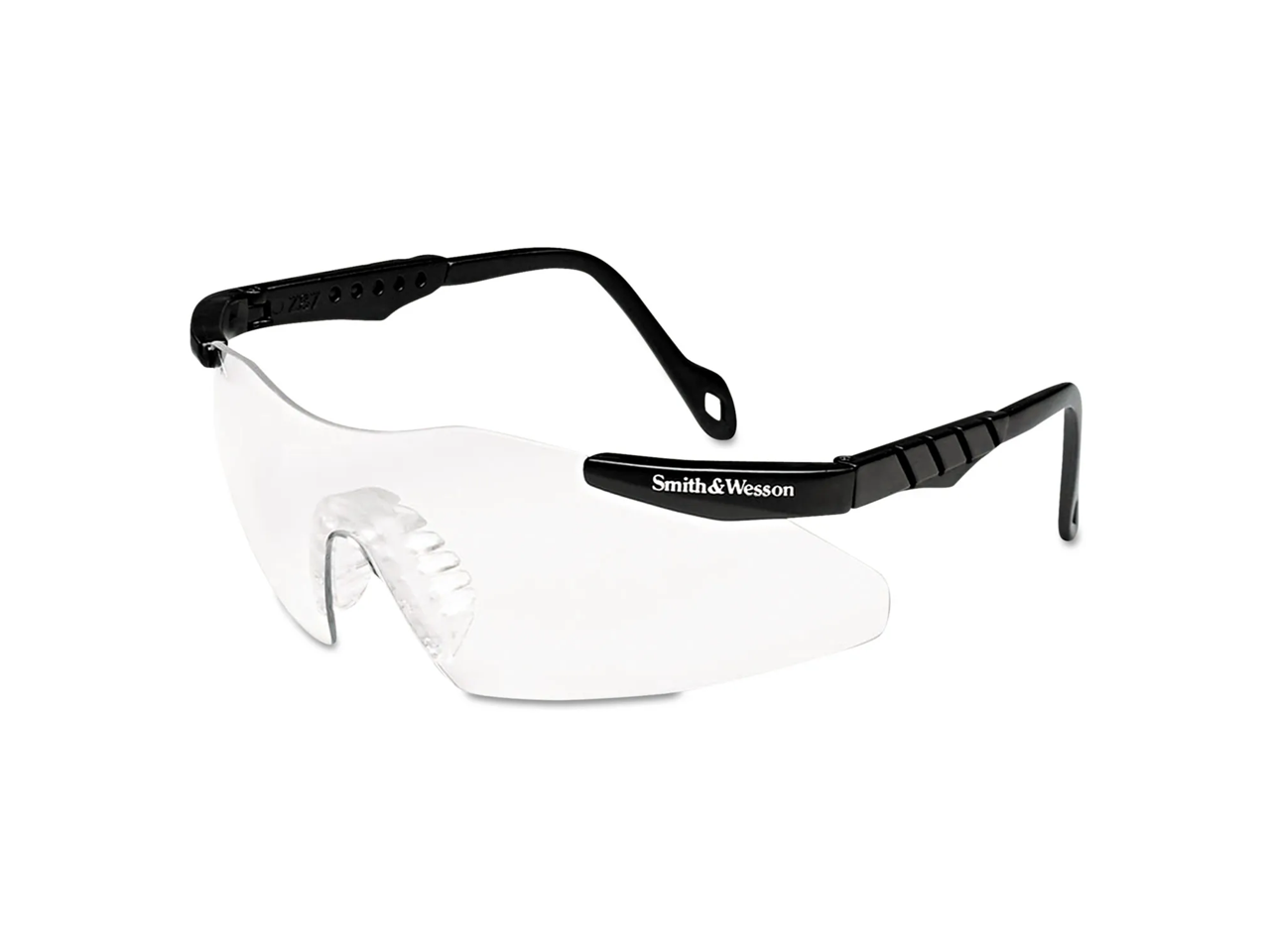 Smith & Wesson Magnum 3G Safety Glasses, Black Frame, Clear Lens