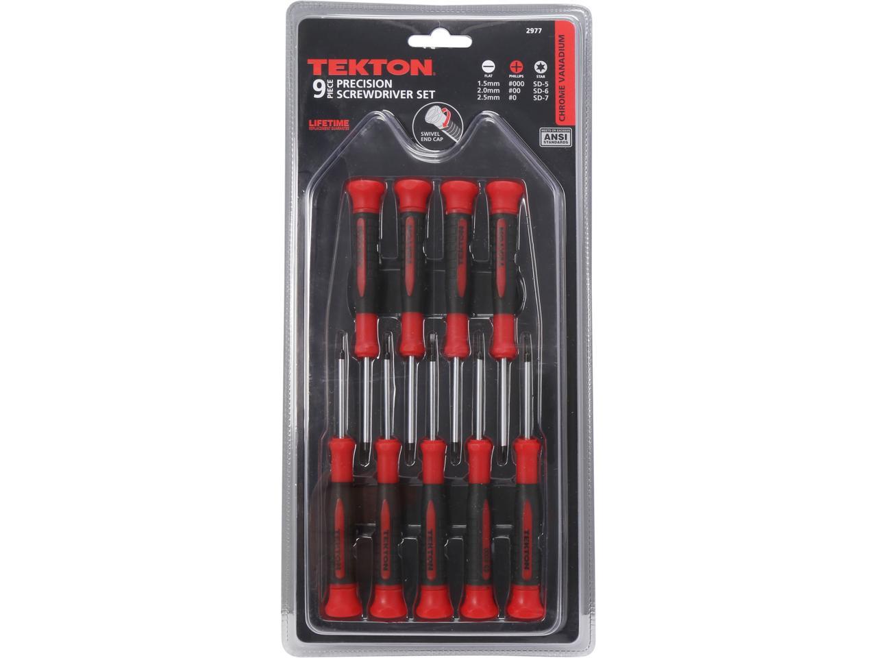 TEKTON 2977 9pc. Precision Screwdriver Set