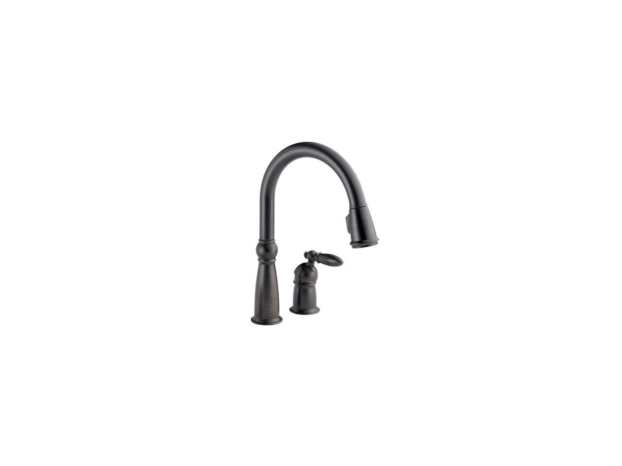 DELTA 955RBDST Victorian Single Handle PullDown Kitchen Faucet