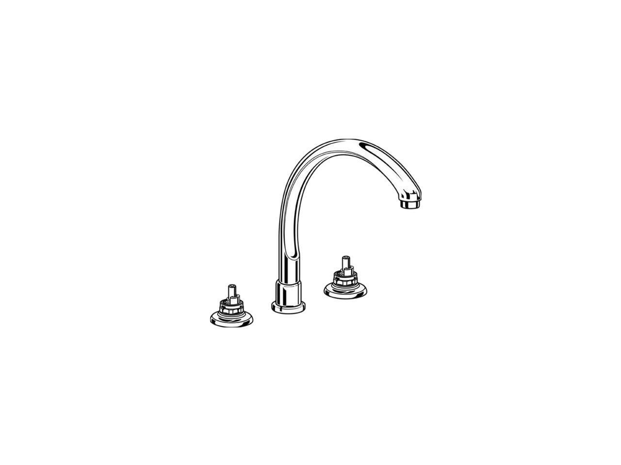 DELTA 2274LHP Waterfall Kitchen Faucet Chrome