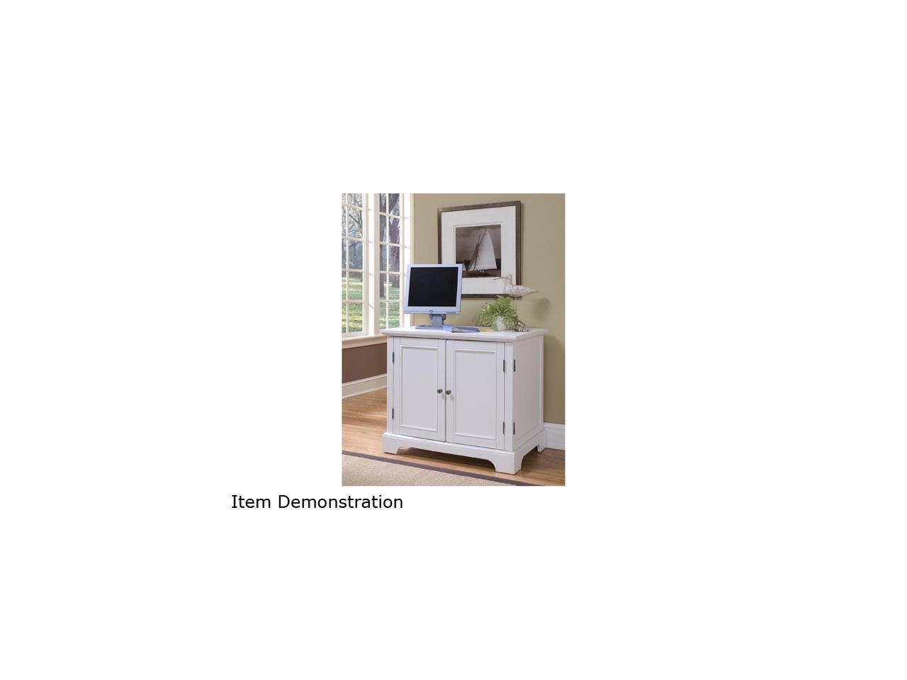Home Styles 553019 Naples White Compact Computer Desk