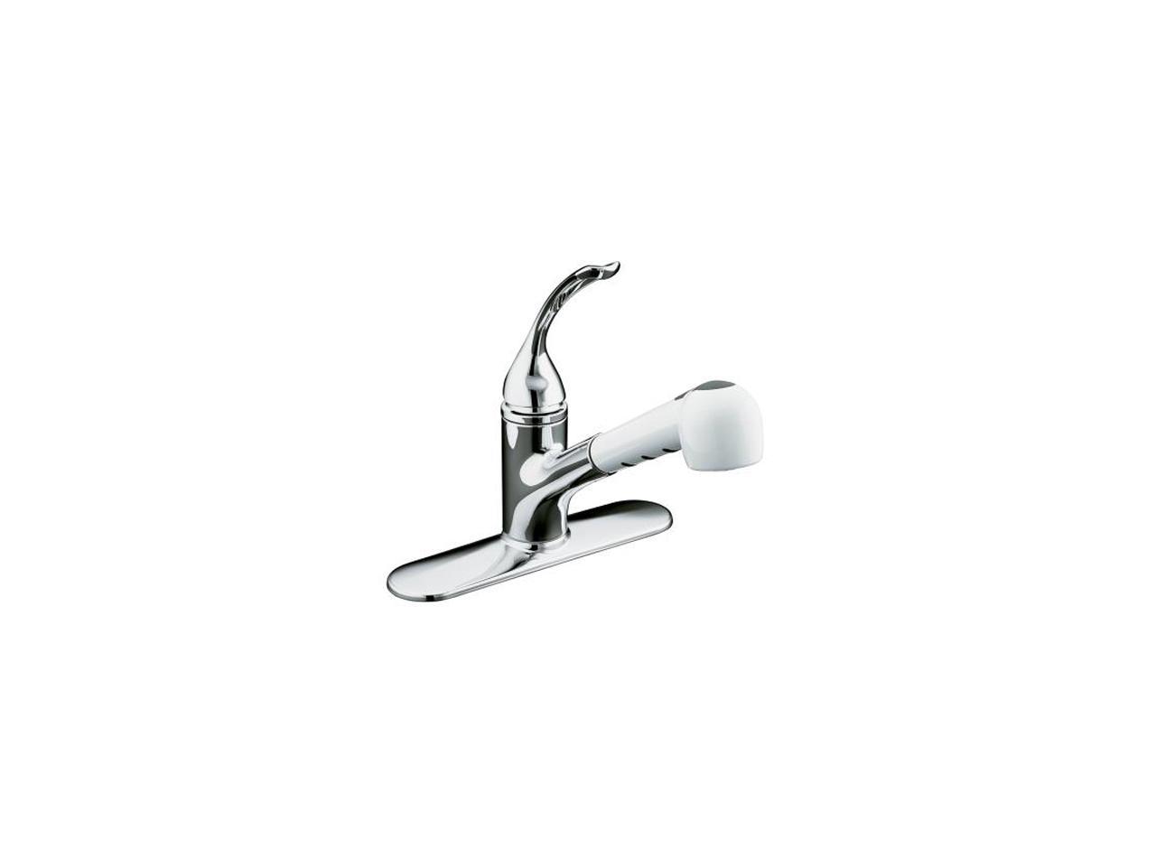 kohler coralais pull out kitchen sink faucet k 15160