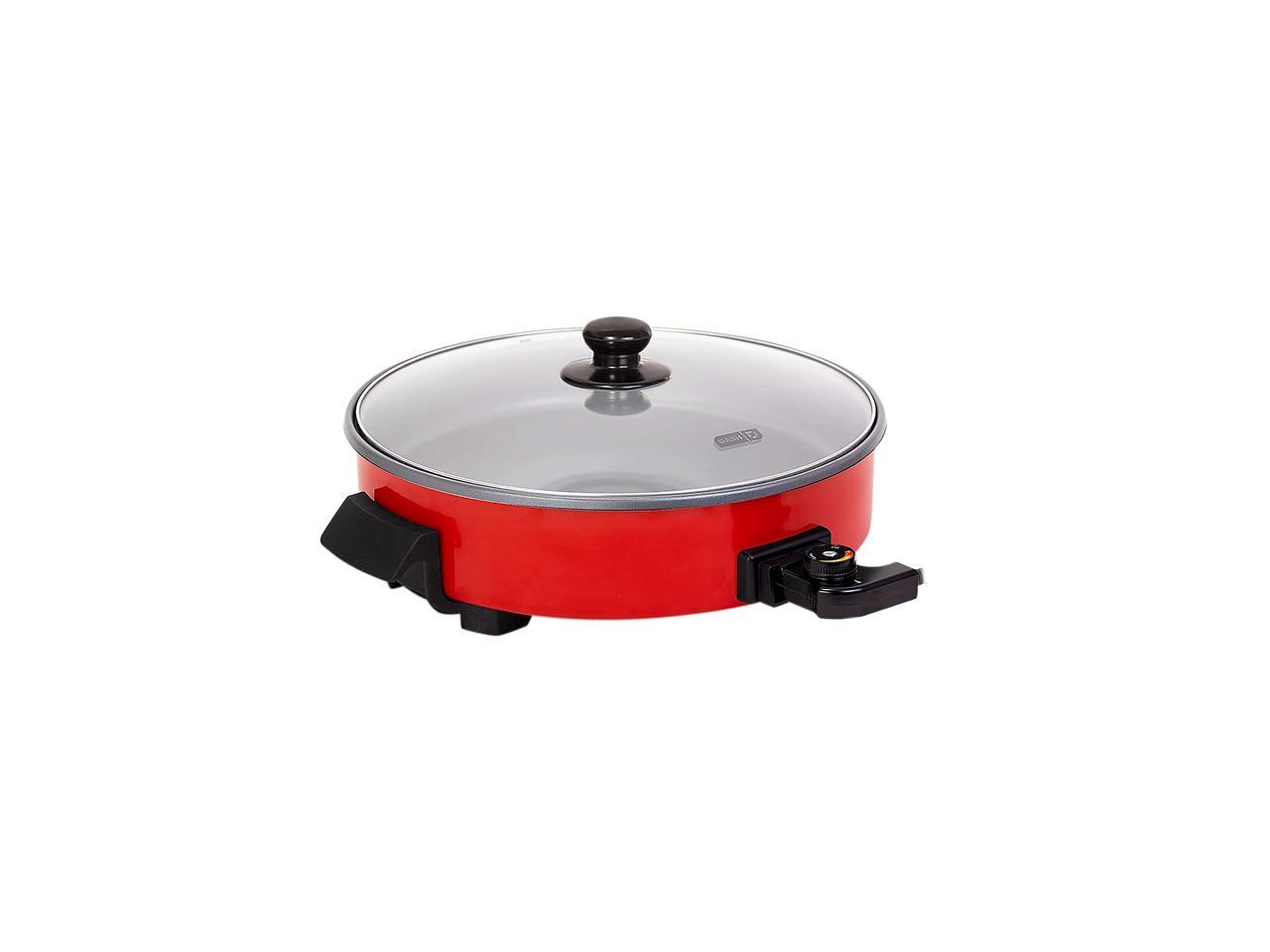 DASH 14" ExtraLarge Electric Nonstick Red Skillet, DRG114SG