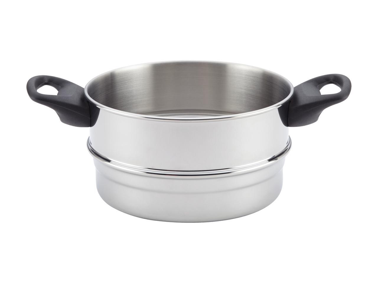 Farberware Dishwasher Safe Nonstick Aluminum Covered Saucepot & Steamer