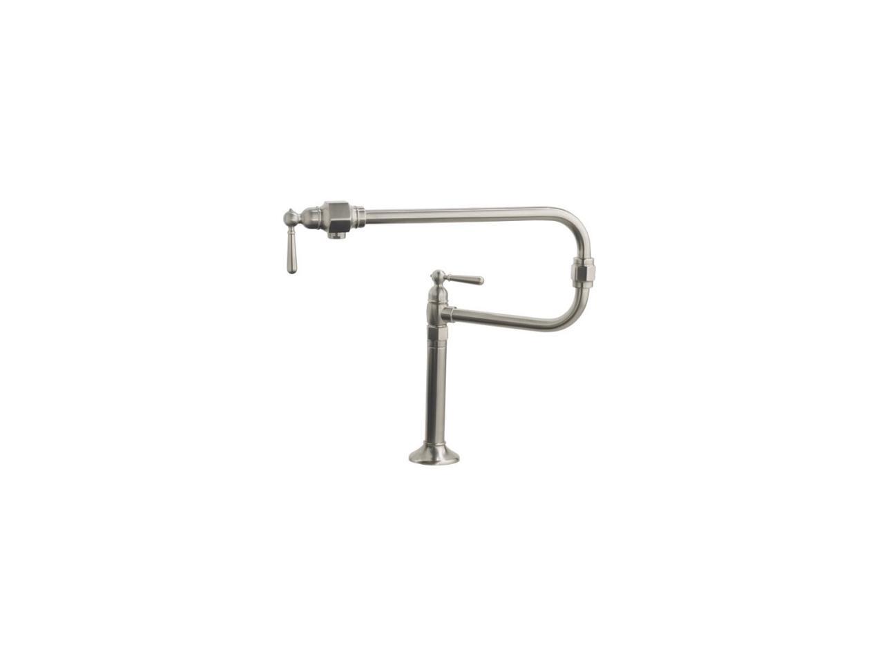 KOHLER K73234BS Hirise DeckMount Kitchen Pot Filler Brushed