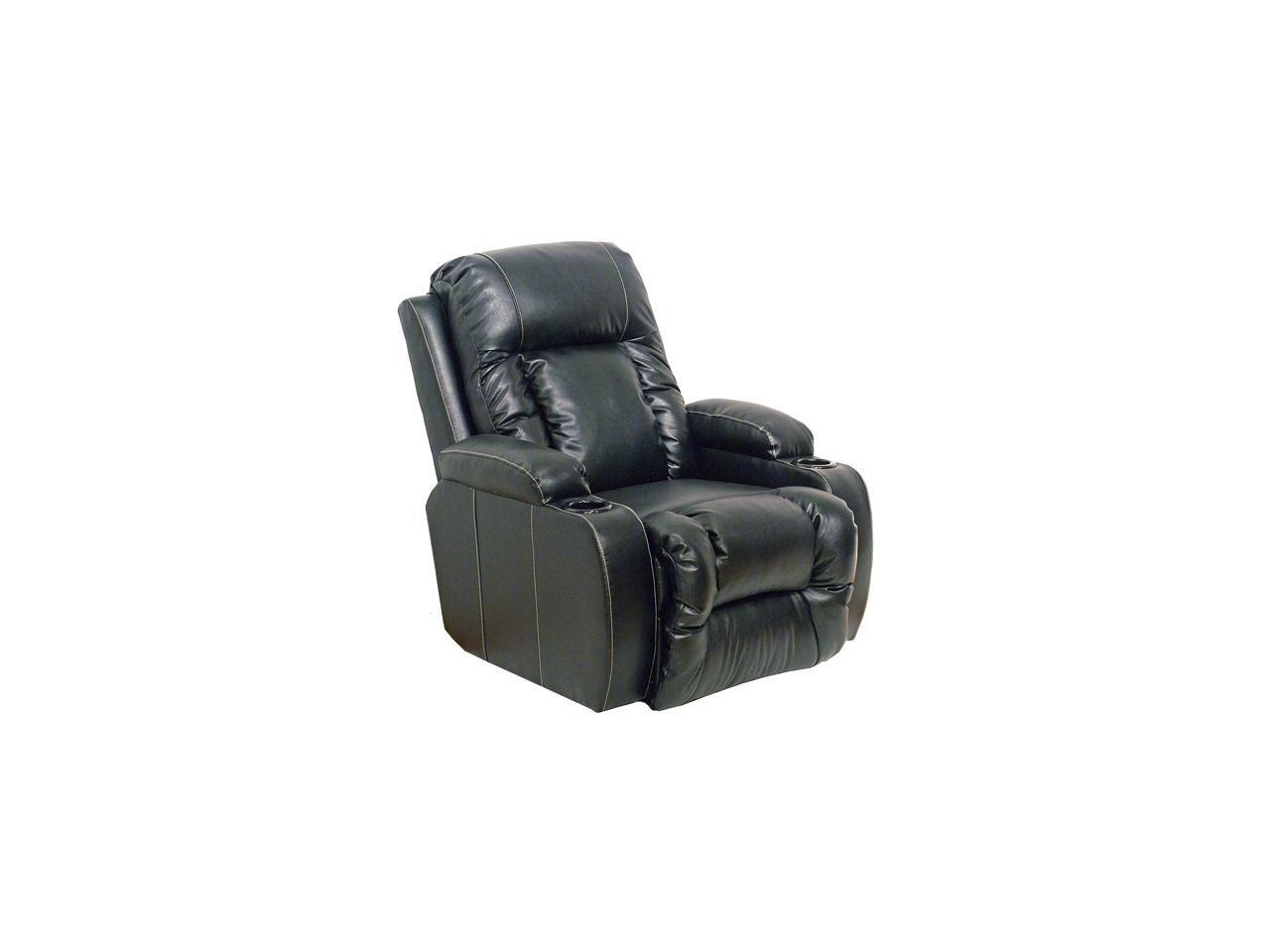 Catnapper TOPGUN MEDIA CHAISE POWER RECLINER WITH CUPHOLDERS, BLACK