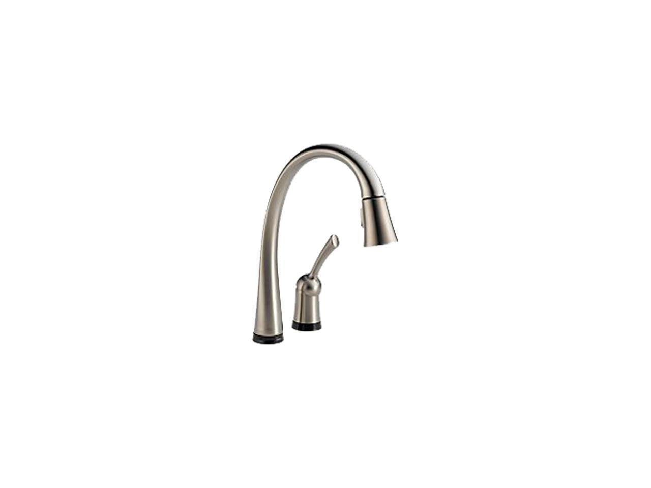 DELTA 980T-SS-DST Pilar Single Handle Pull-Down Kitchen Faucet with ...