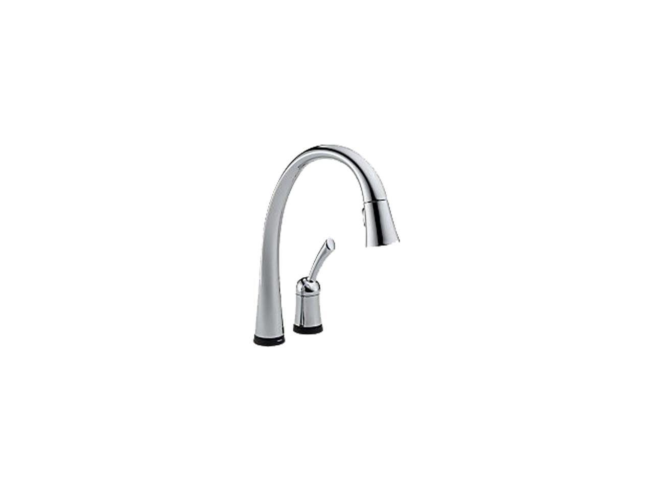 DELTA 980TDST Pilar Single Handle PullDown Kitchen Faucet with
