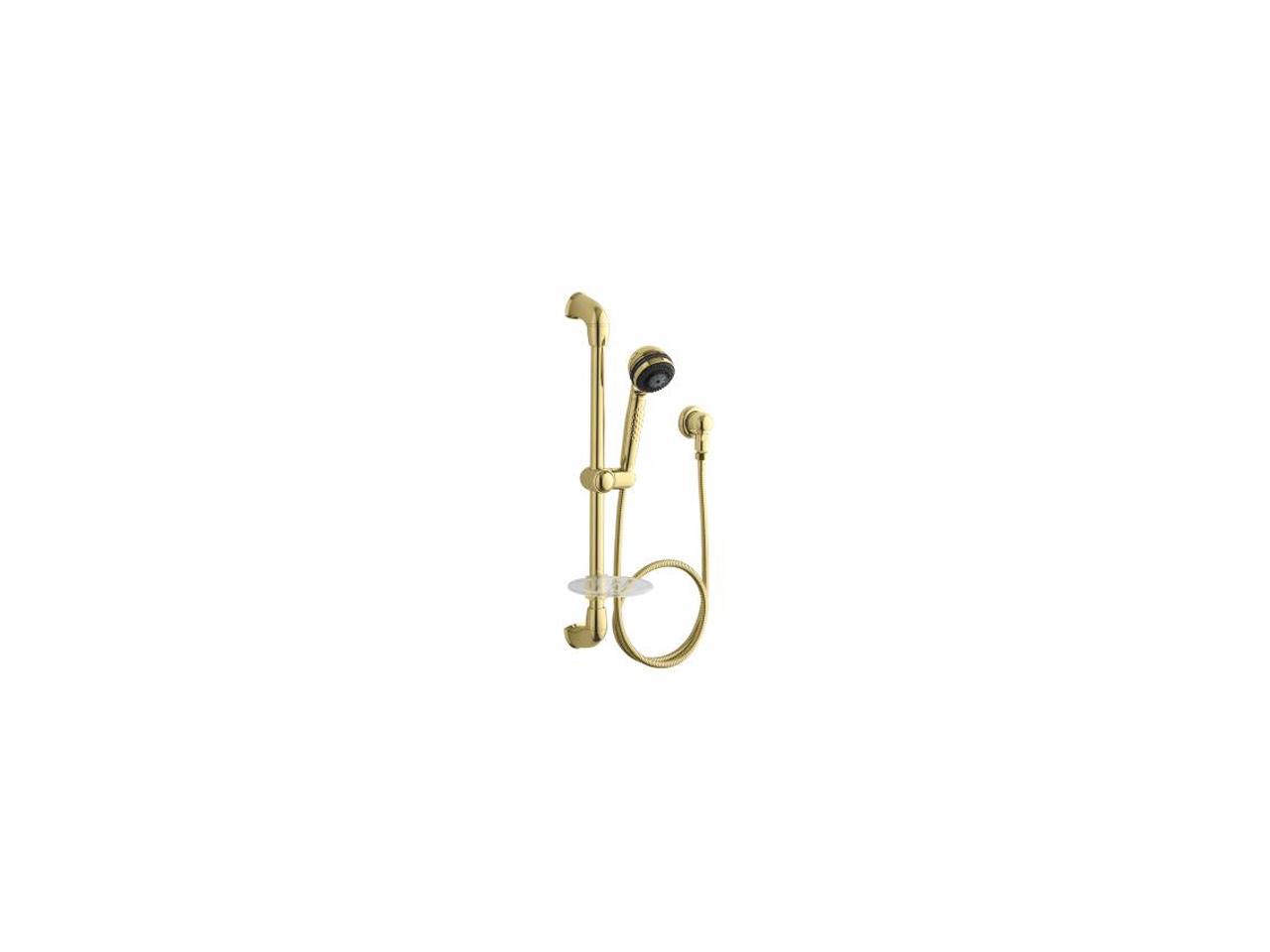 KOHLER K8520PB Mastershower Hotel Handshower Kit, Polished Brass