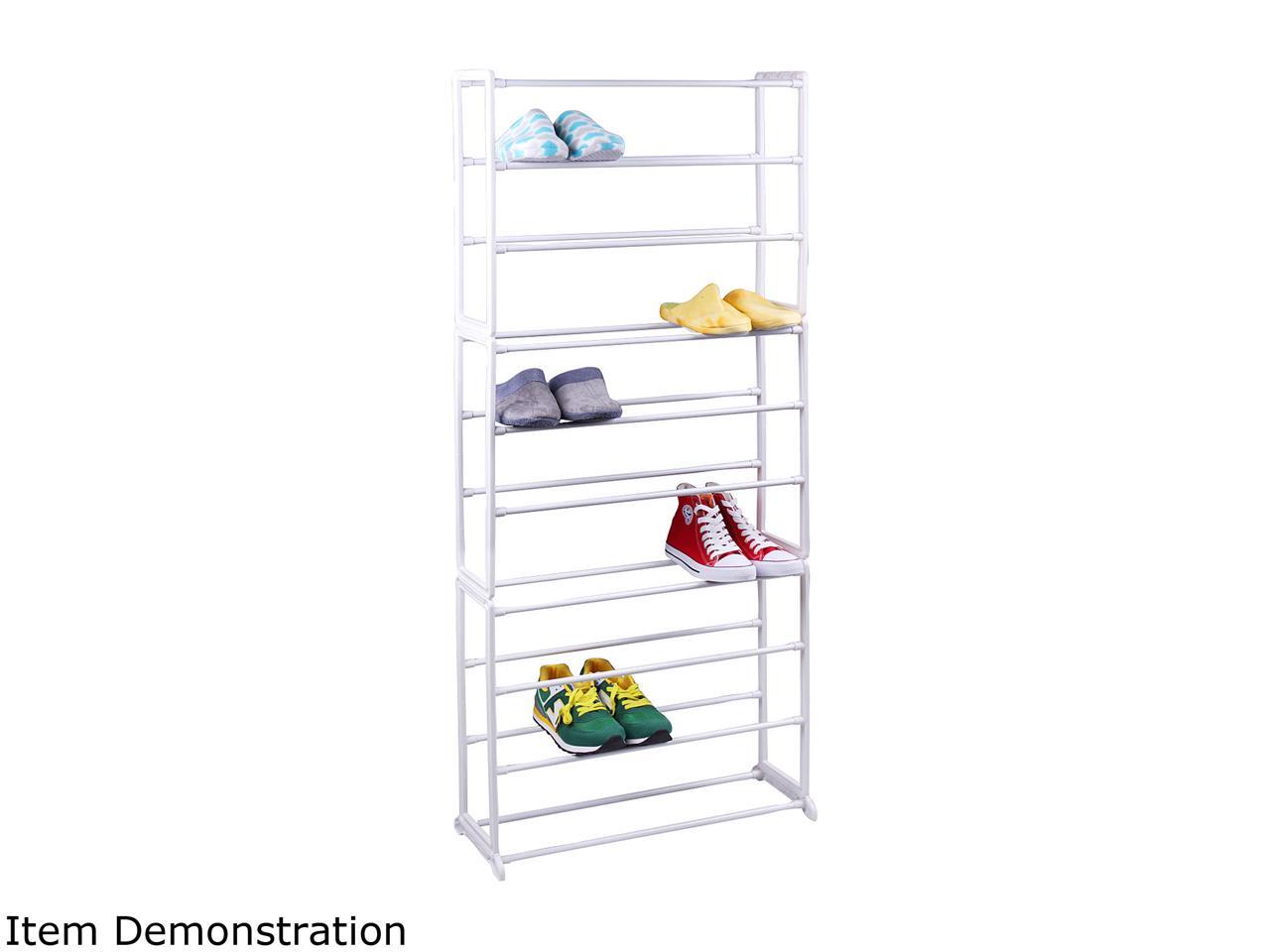 Sunbeam SR01868 Standing 30Pair Shoe Rack White