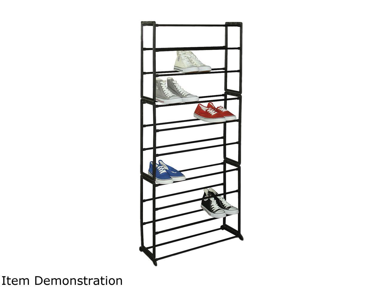 Sunbeam SR00755 Standing 30Pair Shoe Rack Black