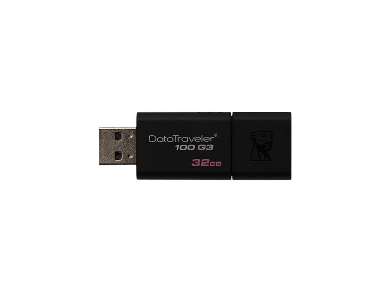 sphere Old man University Kingston 32GB DataTraveler 100 G3 USB 3.0 Flash Drive (DT100G3/32GBCR) -  Newegg.com
