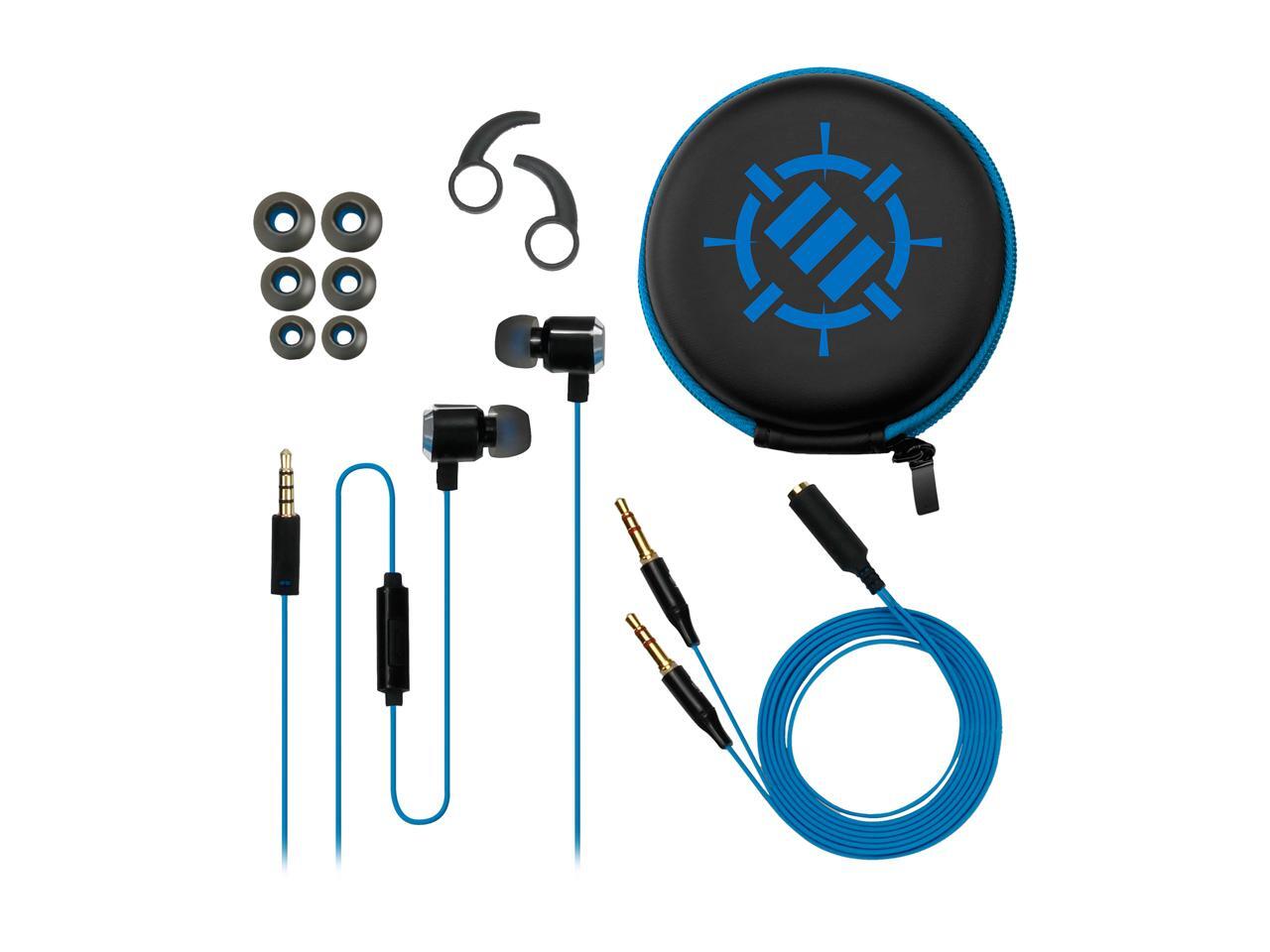 ENHANCE PC Gaming Earbuds Mobile Headset with Vibration & Microphone