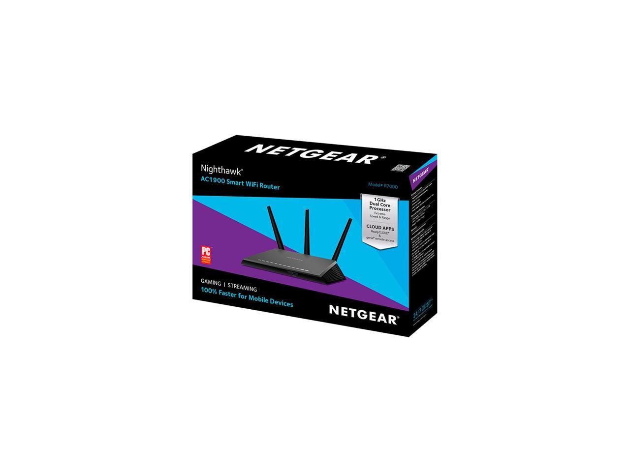 Netgear R7000-100NAS Nighthawk R7000 - Wireless Router - 4-Port Switch ...