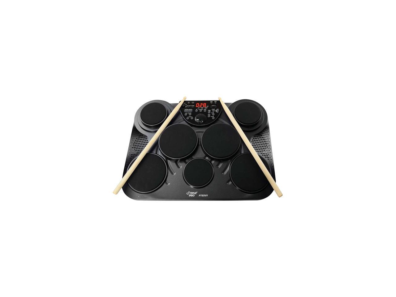 NEW PYLE PTED01 TABLE TOP DIGITAL DRUM SET WITH USB PORT
