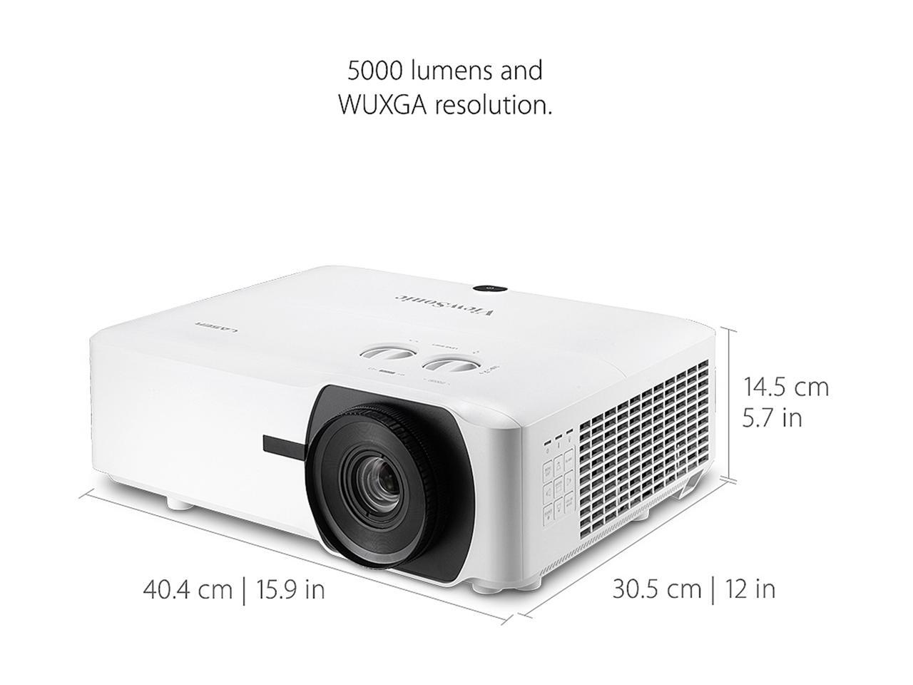 ViewSonic LS850WU 5000 Lumens WUXGA Networkable Laser Projector with