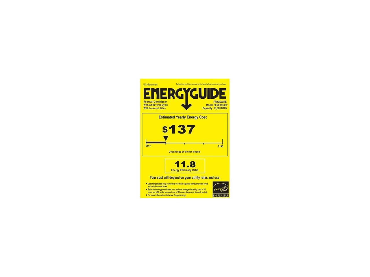 Frigidaire FFRE1833S2 Frigidaire Air Conditioner Median Electronic With