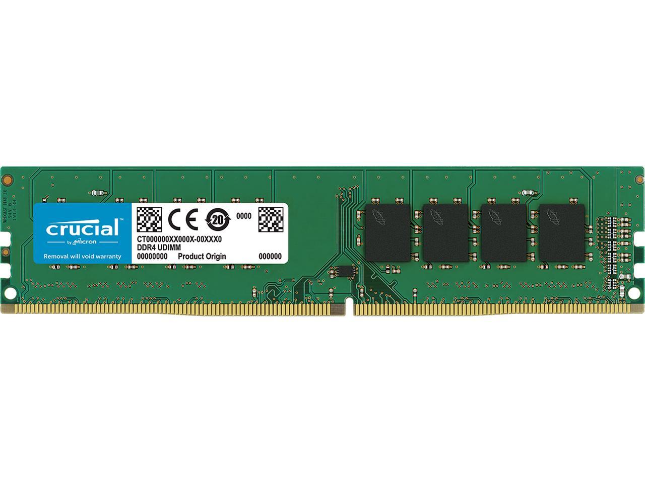Crucial 8GB (1 x 8GB) DDR4 2400MHz DRAM (Desktop Memory) CL17 1.2V 