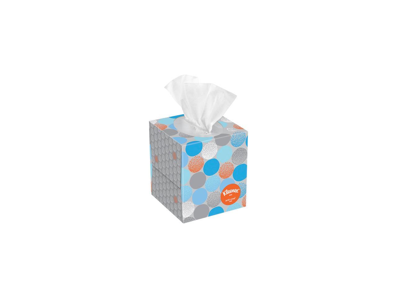 KIMBERLY-CLARK PROFESSIONAL* 21286 KLEENEX 3-Ply Anti-Viral Facial ...