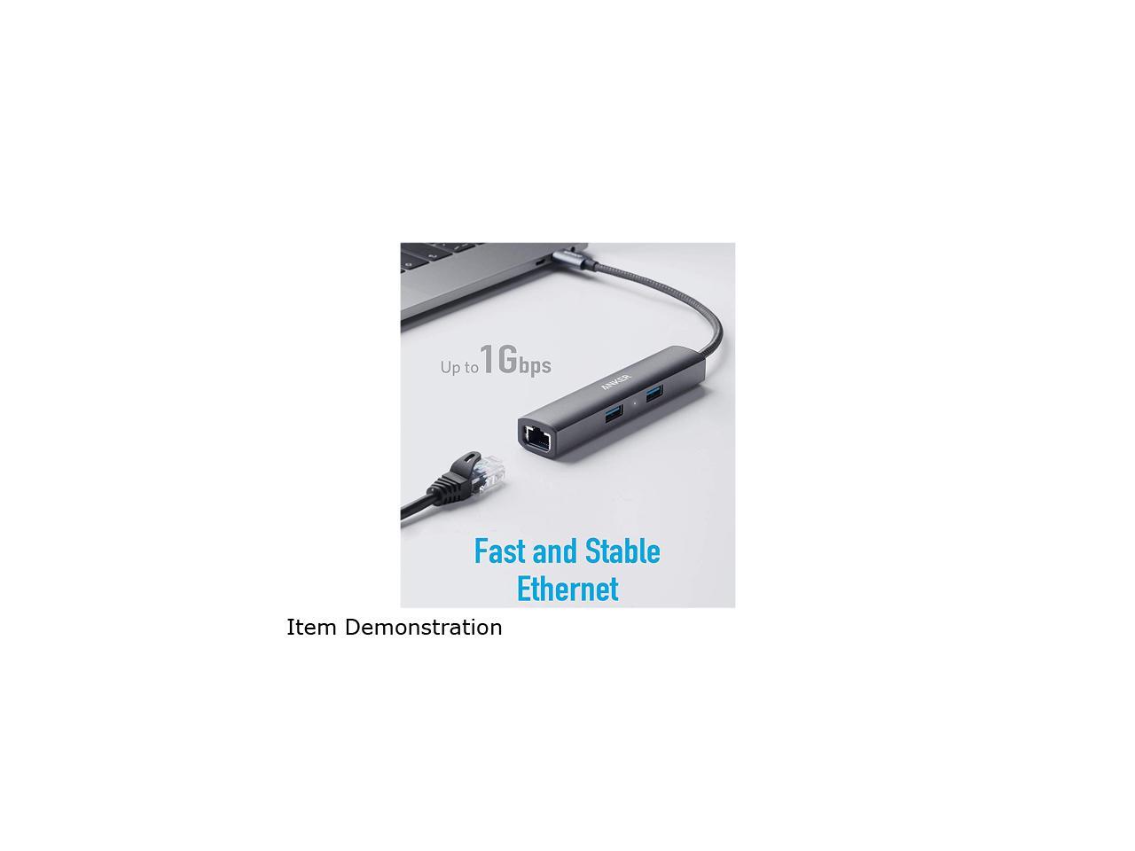 Anker PowerExpand+ USBC Hub Adapter, 5in1 USB C Adapter with 4K USB