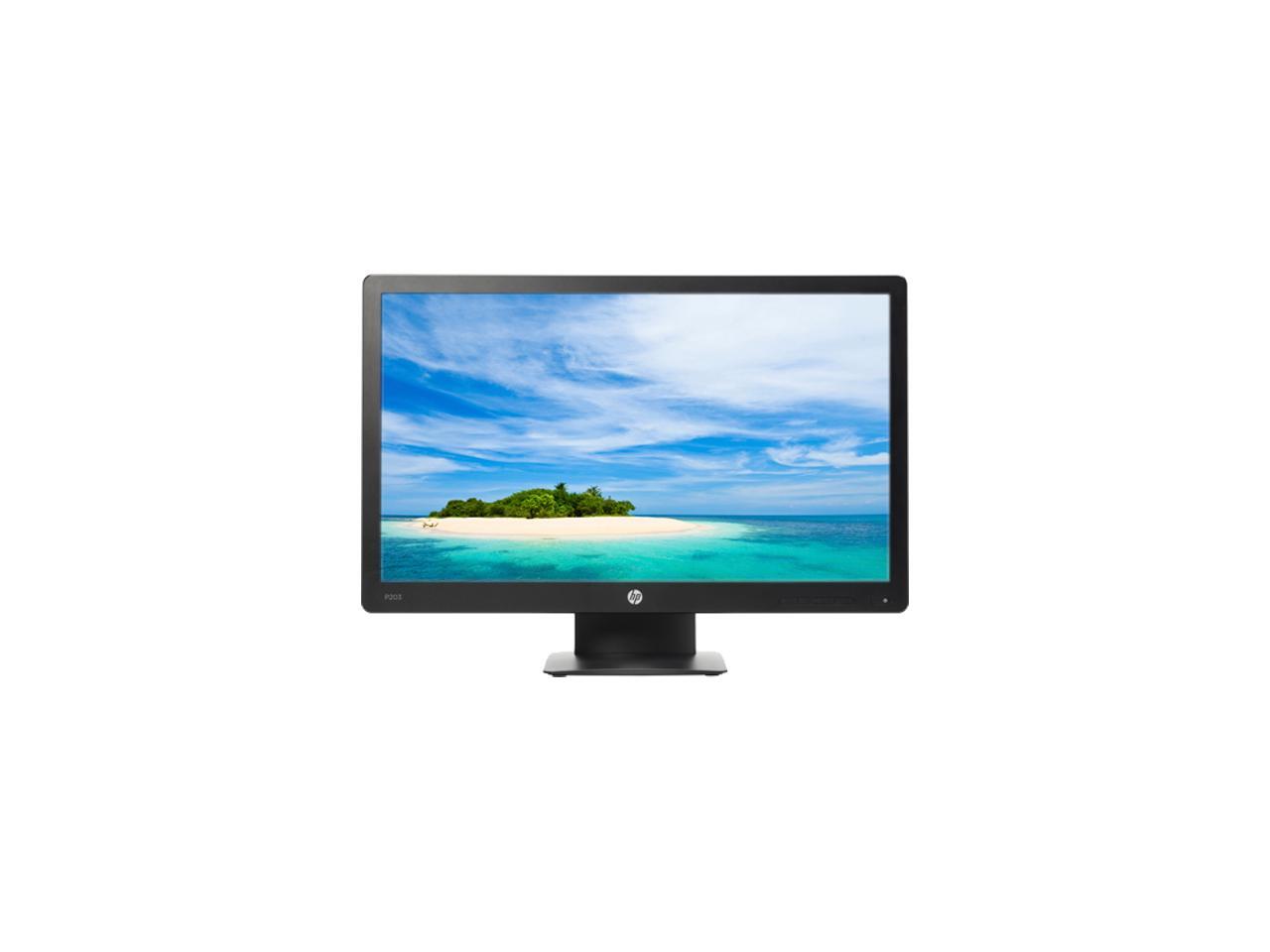 HP Pro P203 X7R53AA 20" Monitor, 1600x900, 5ms, DP, VGA, Tilt Newegg.ca