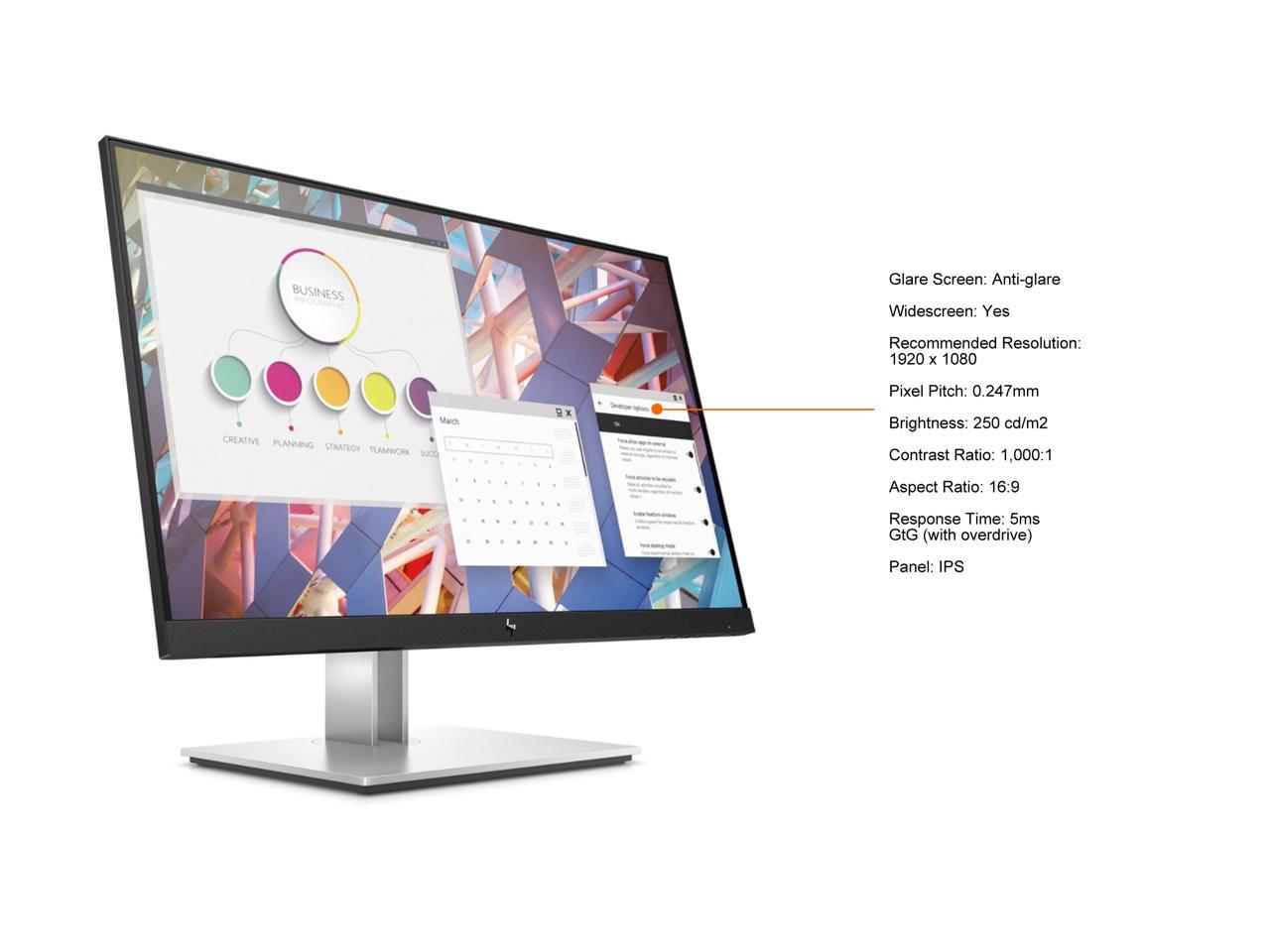 Hp 215 Ips Full Hd Monitor 5ms Gtg With Overdrive 1920 X 1080 D Sub