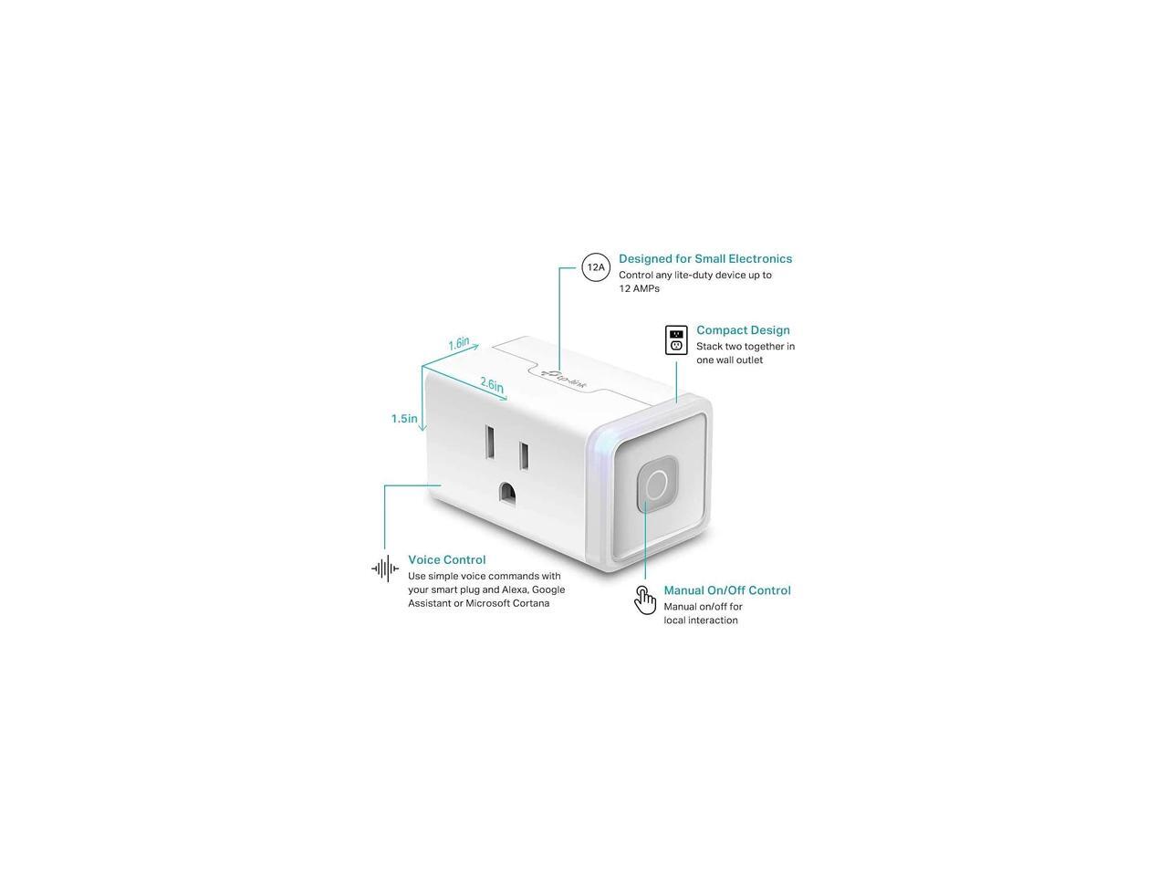 Kasa Smart WiFi Plug Lite by TPLink 12 Amp & Reliable Wifi