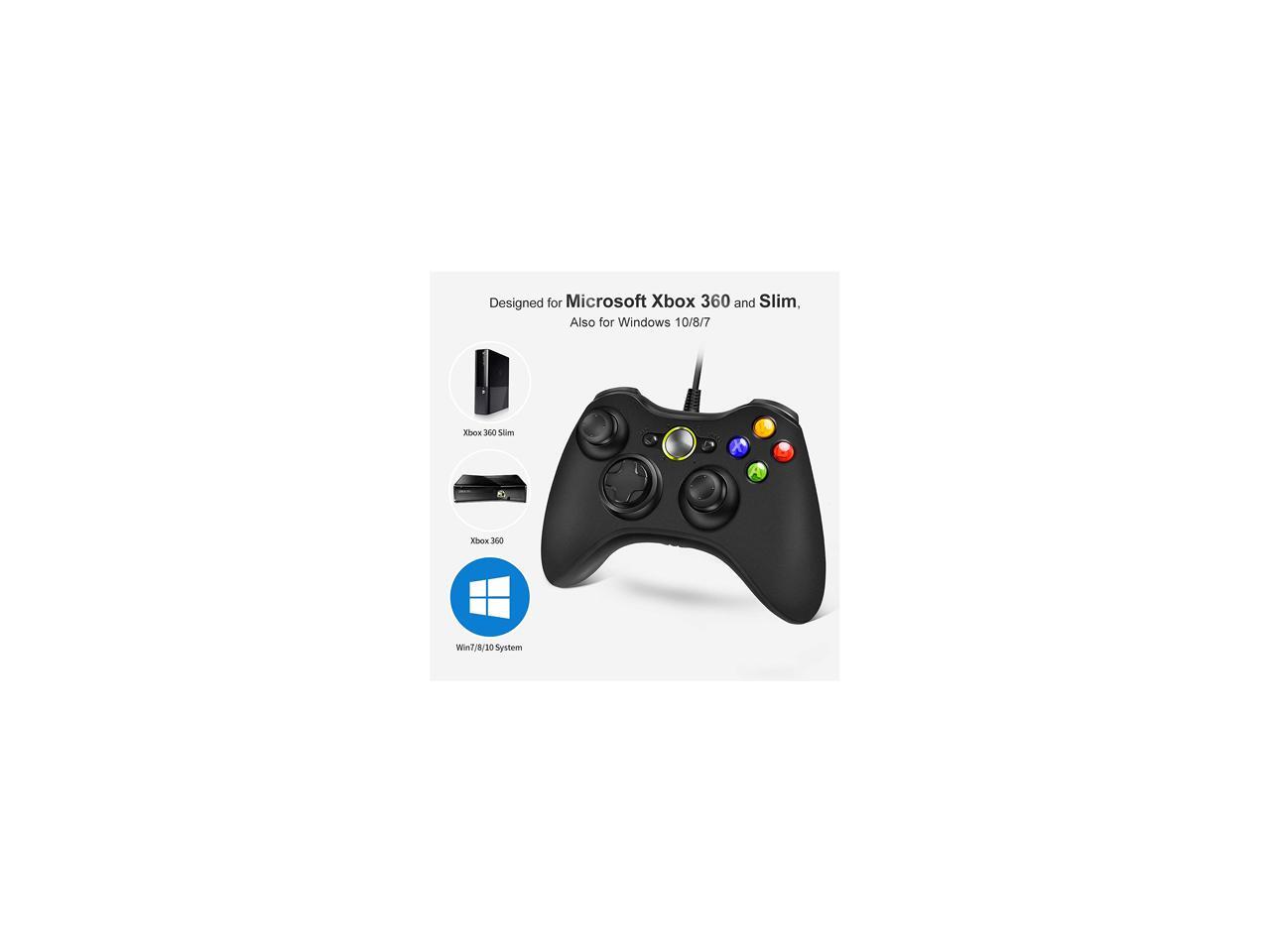 CORN USB Gamepad for Xbox 360 Wired Gaming Controller, Joypad with