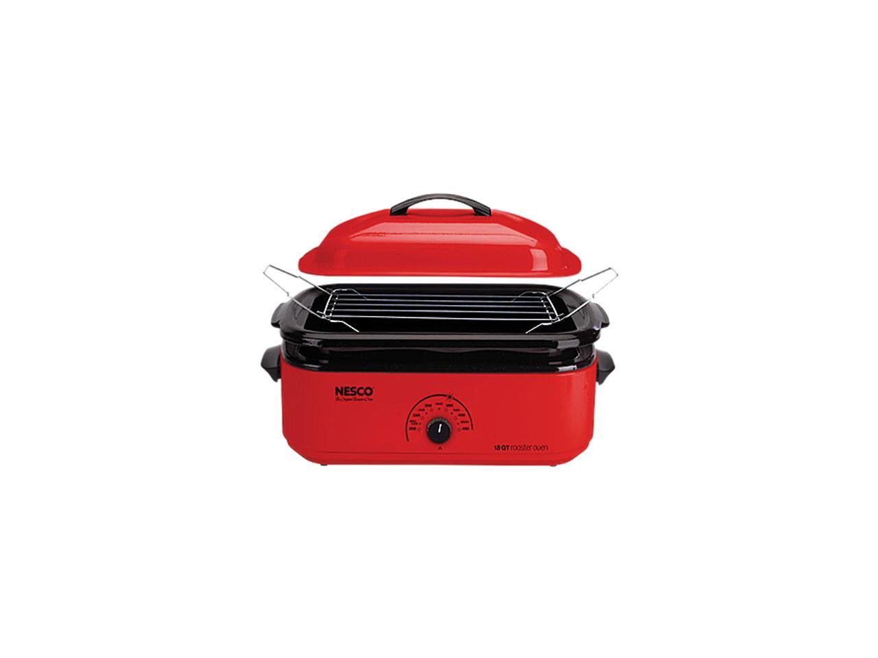 Nesco 481812 Nesco 1425watt, 18quart professional porcelain roaster