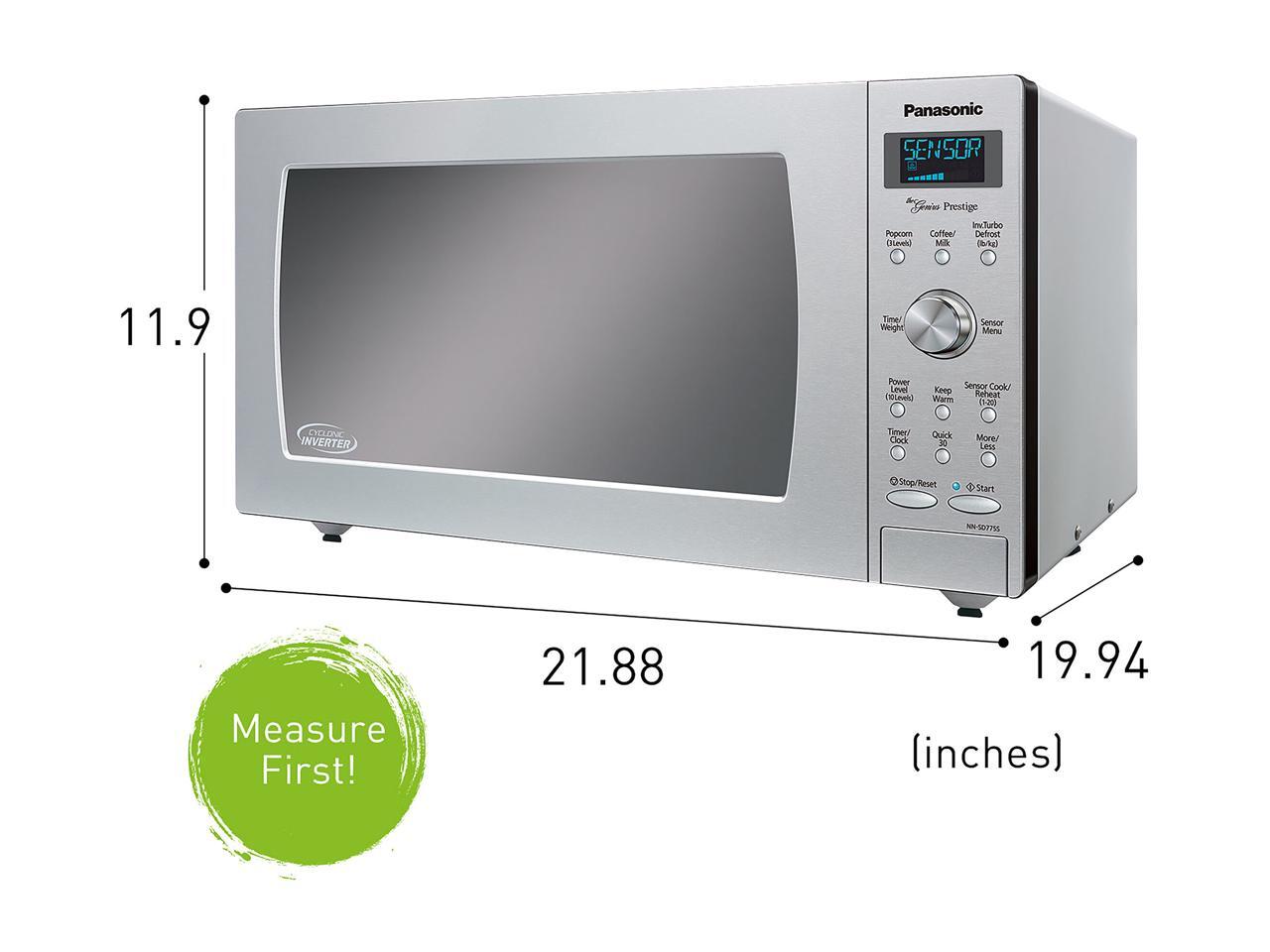 Panasonic 1.6 Cu. Ft. BuiltIn/Countertop Cyclonic Wave Microwave Oven