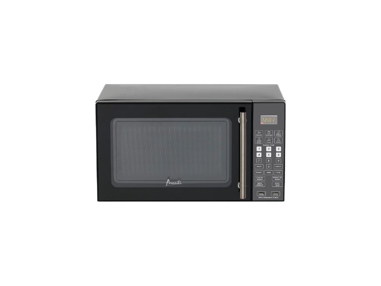 Avanti MT08K1BU 0.8 CU FT Delux Electronic Control 700 Watt Microwave Oven, Black