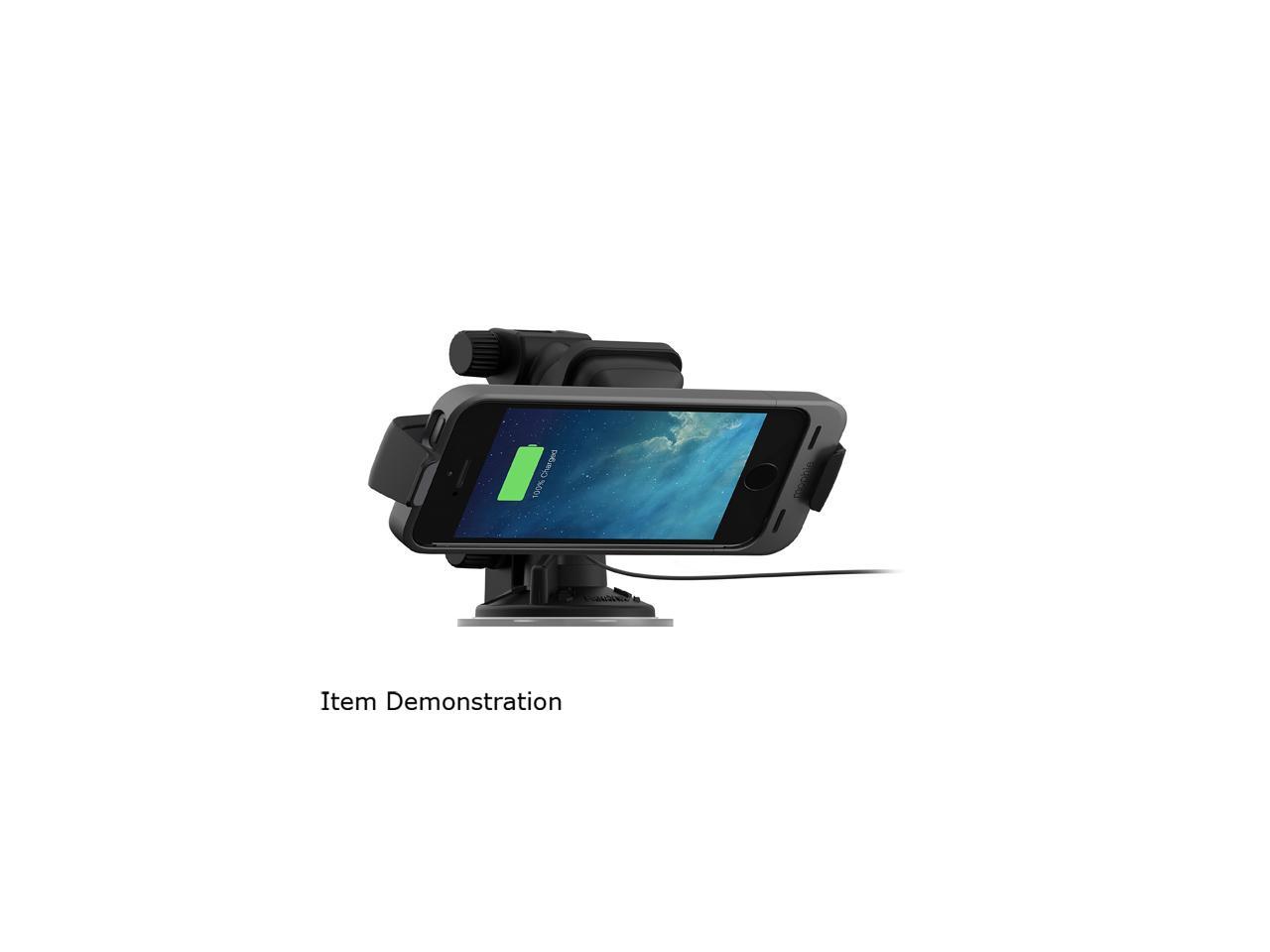 Mophie 2306 Juice Pack Car Charger Dock with 180 Rotation for iPhone 5