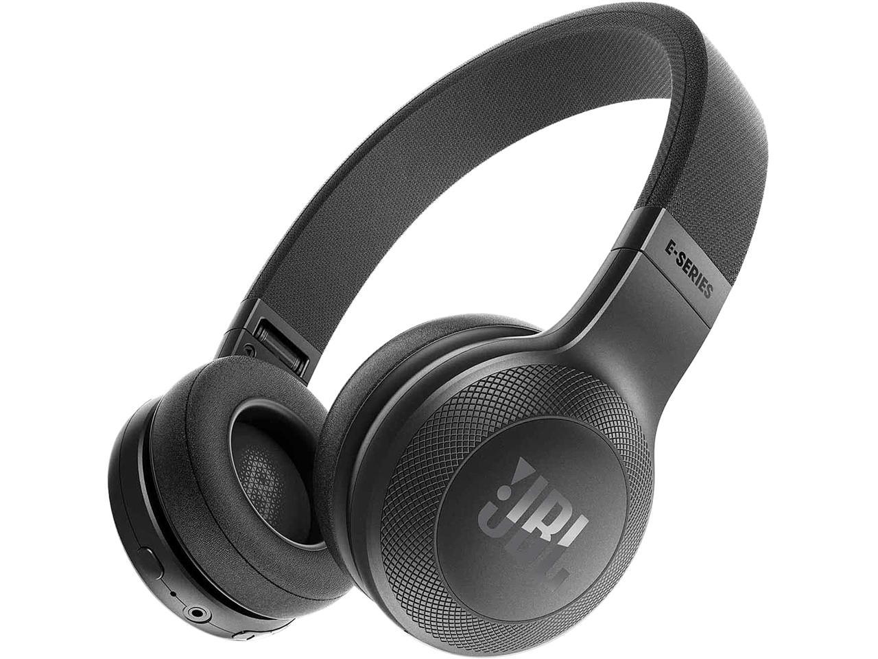 atom Bemyndigelse svimmelhed JBL E45BT Wireless On-Ear Headphones with One-Button Remote and Mic (Black)  - Newegg.com