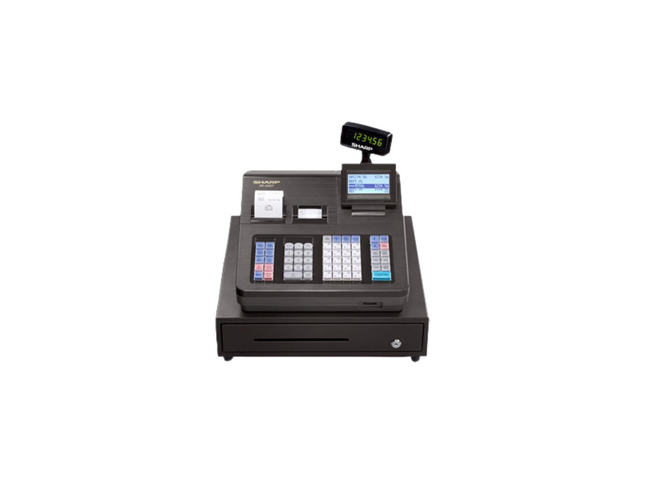 Sharp XEA507 Cash Register, 7000 LookUps, 99 Dept, 40 Clerk, with